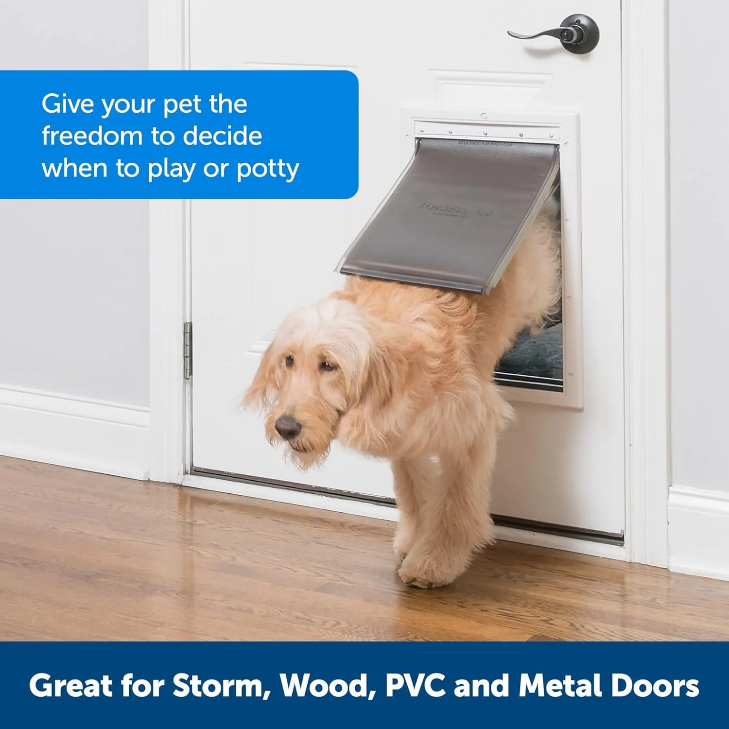 PetSafe Extreme Weather Plastic Pet Door, Large