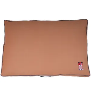Petter World Comfort Flat Cushion Bed for Dogs Earthy Brown