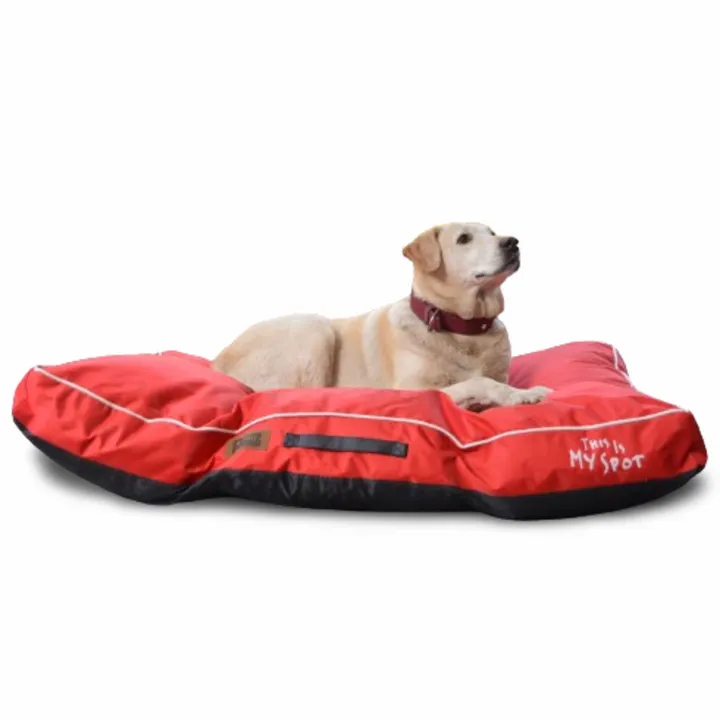 Petter World Waterproof Easy Clean Monsoon Bed with Removable  Washable Cover Cherry Red
