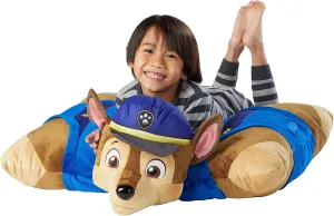 Pillow Pets Jumboz Pillow for Paw Patrol, Chase, 30" Jumbo Folding Plush Pillow, 1 Count (Pack of 1)