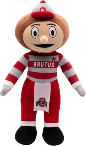 Playtime by Eimmie 14" Ohio State University Plush Doll – Soft Rag Doll Mascot for College Football Fans, Sports-Themed Plush Figure for Kids, Toddlers & Collectors, Surface Washable