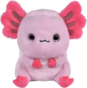 Plush Axolotl Stuffed Animal, 13 inch, Pink and Coral, Soft Belly Buddy