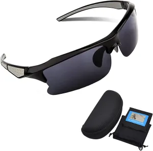 Polarized Sunglasses for Men, Lightweight Sun Glasses with UV Protection for Driving Fishing Golf