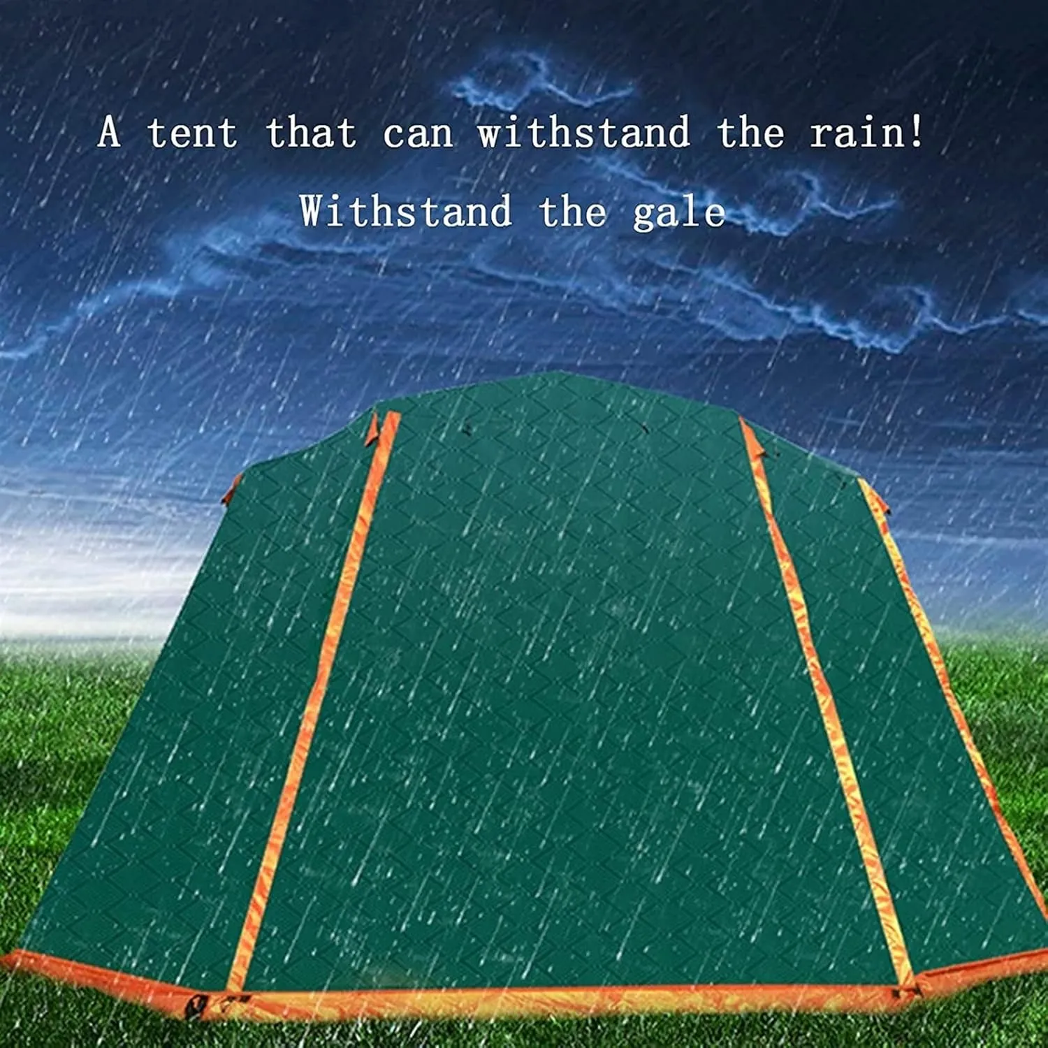 Pop Up Family Camping Tent,3-4 Person Beach Tent Sun Shelter for Family with Sun Protection,Large Windows Vestibule Windproof Beach Instant Tent for Kids, Backyard,Indoor and Outdoor (Green Small)