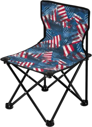 Portable Camping Chairs American Flag 4th of July Independence Day Lightweight Folding Chair for Camping, Beach, Picnic, Travel and Sports with Carry Bag 20849911