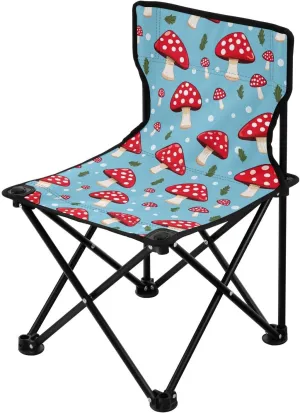 Portable Camping Chairs Red Mushroom Lightweight Folding Chair for Camping, Beach, Picnic, Travel and Sports with Carry Bag 20857405