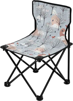 Portable Camping Chairs Trees Winter Lightweight Folding Chair for Camping, Beach, Picnic, Travel and Sports with Carry Bag 20850335