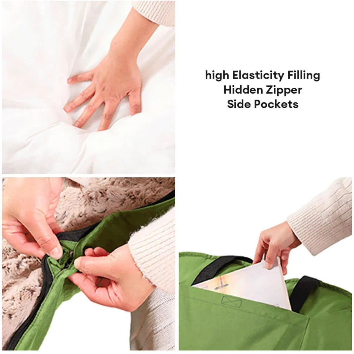 Portable Folding Pet Kennel Zippered Outdoor Dog Bed Travel Mat Waterproof
