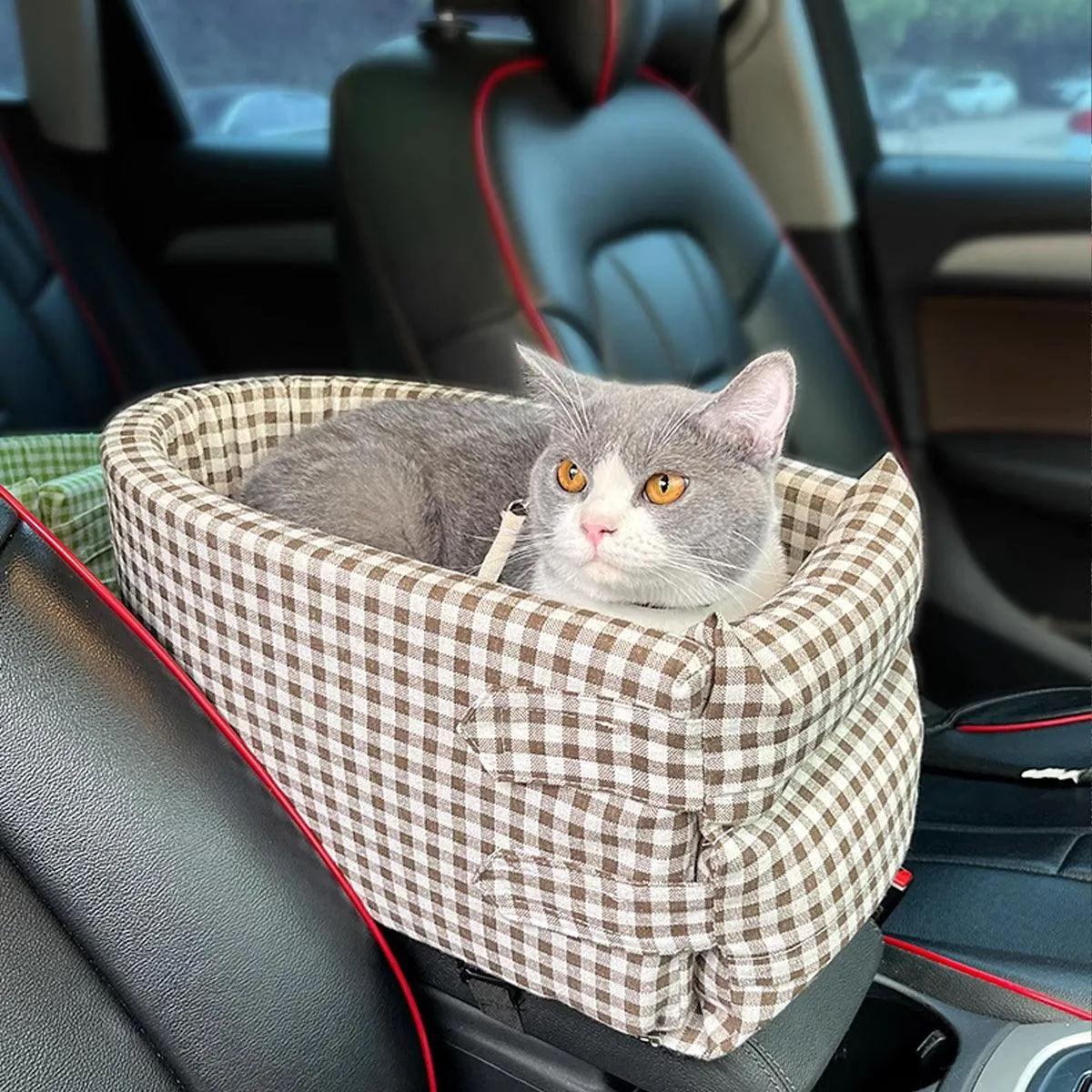 Portable Pet Car Carrier Seat Mat for Dog Cat Travel Comfort Safety