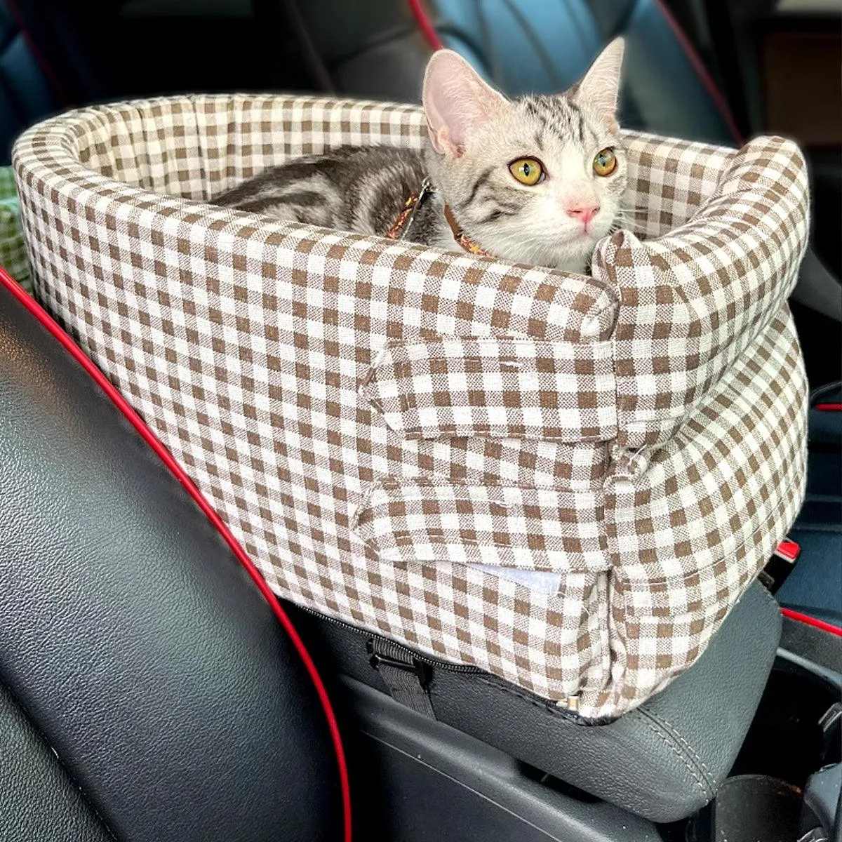 Portable Pet Car Carrier Seat Mat for Dog Cat Travel Comfort Safety