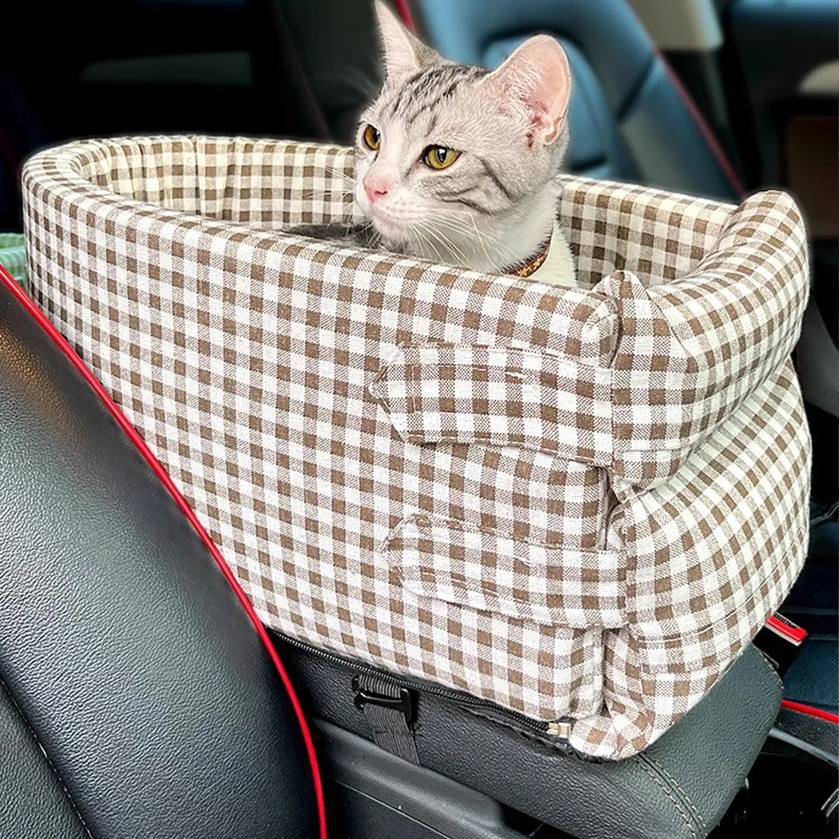 Portable Pet Car Carrier Seat Mat for Dog Cat Travel Comfort Safety