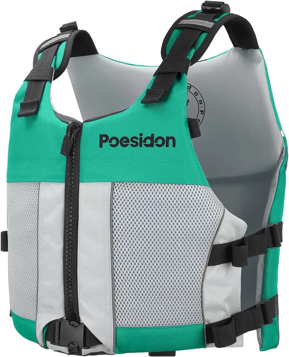 Poseidon Adjustable Water Safety Life Jacket - Classic Unisex Design with Front/Rear Storage Compartments for Multiple Water Activities