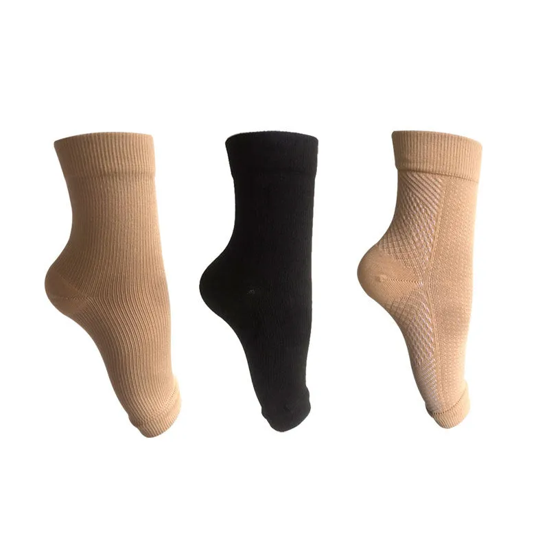 Premium Compression Plantar Fasciitis Socks for Women & Men - Arch & Ankle Support, Heel Pain Relief, Breathable Open Toe Design for Comfort and Quick Dry