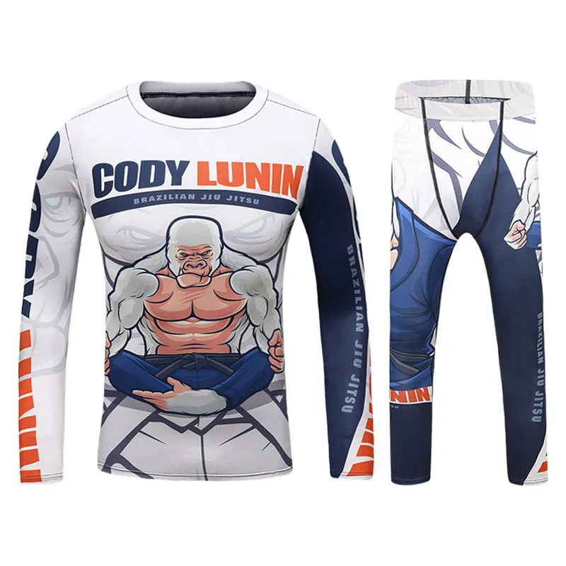 Premium MMA Boxing Training Set – UFC Fighting Suit for Men, Women & Children, Breathable Quick Dry Sports Wear, Short Sleeve for Sparring & Fitness Training