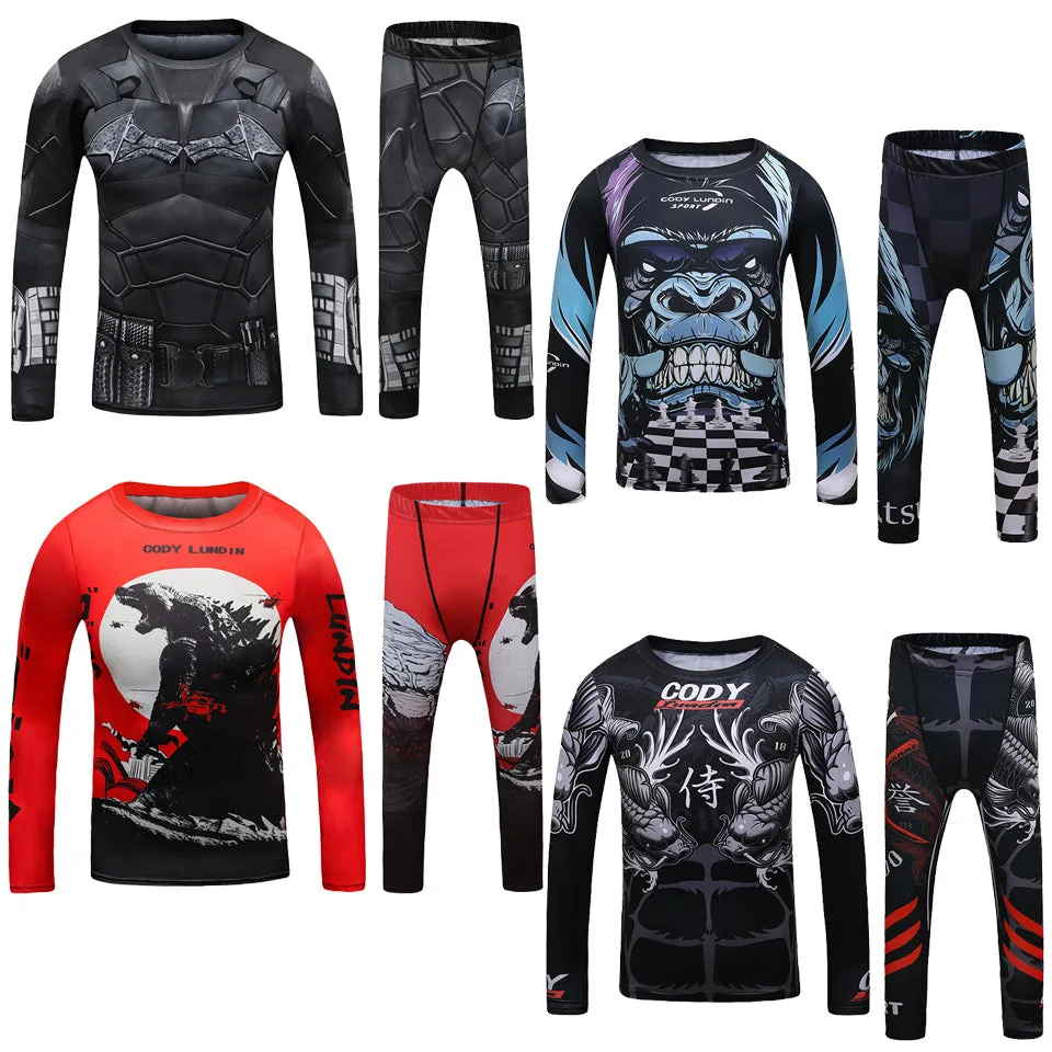 Premium MMA Boxing Training Set – UFC Fighting Suit for Men, Women & Children, Breathable Quick Dry Sports Wear, Short Sleeve for Sparring & Fitness Training