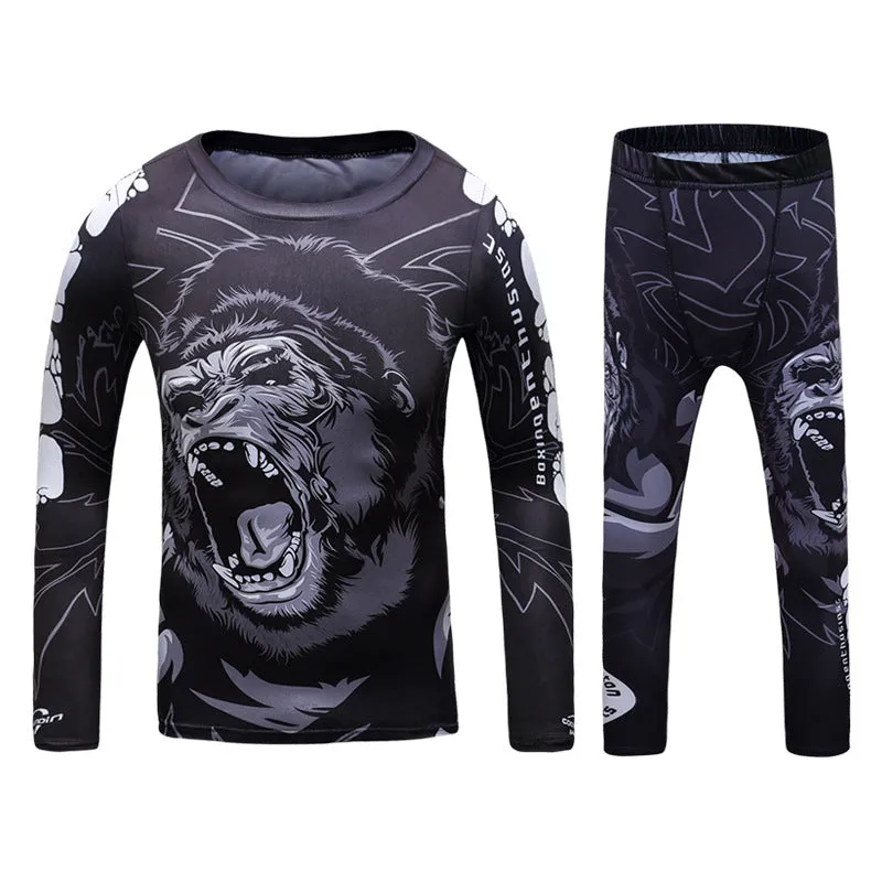Premium MMA Boxing Training Set – UFC Fighting Suit for Men, Women & Children, Breathable Quick Dry Sports Wear, Short Sleeve for Sparring & Fitness Training