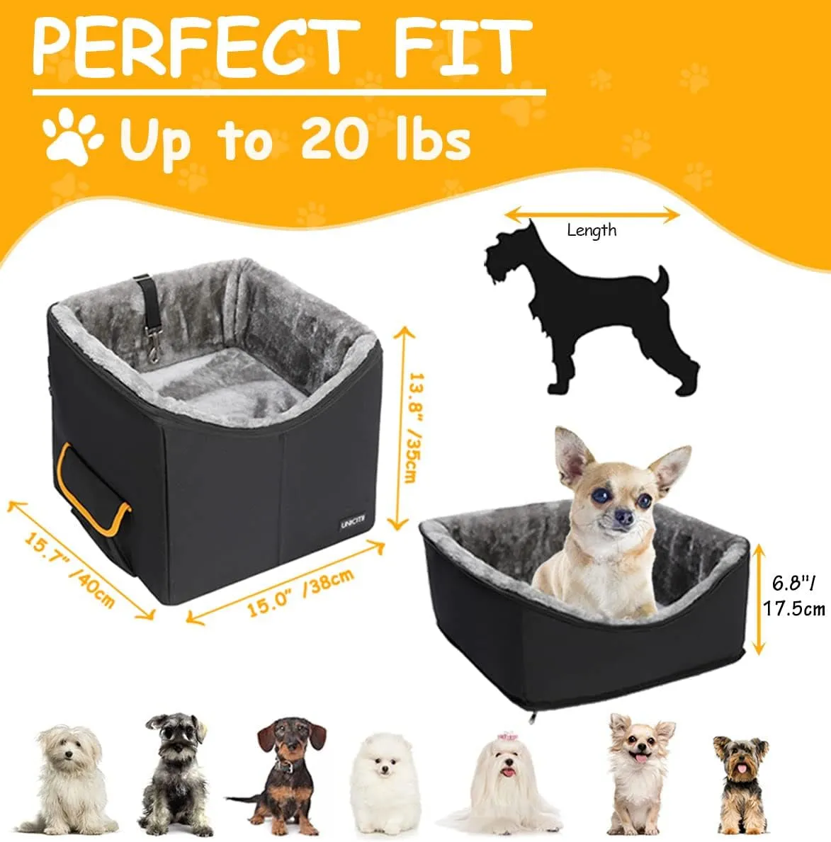 Privacy-focused Dog Dogs. Small Chic for Car Seat