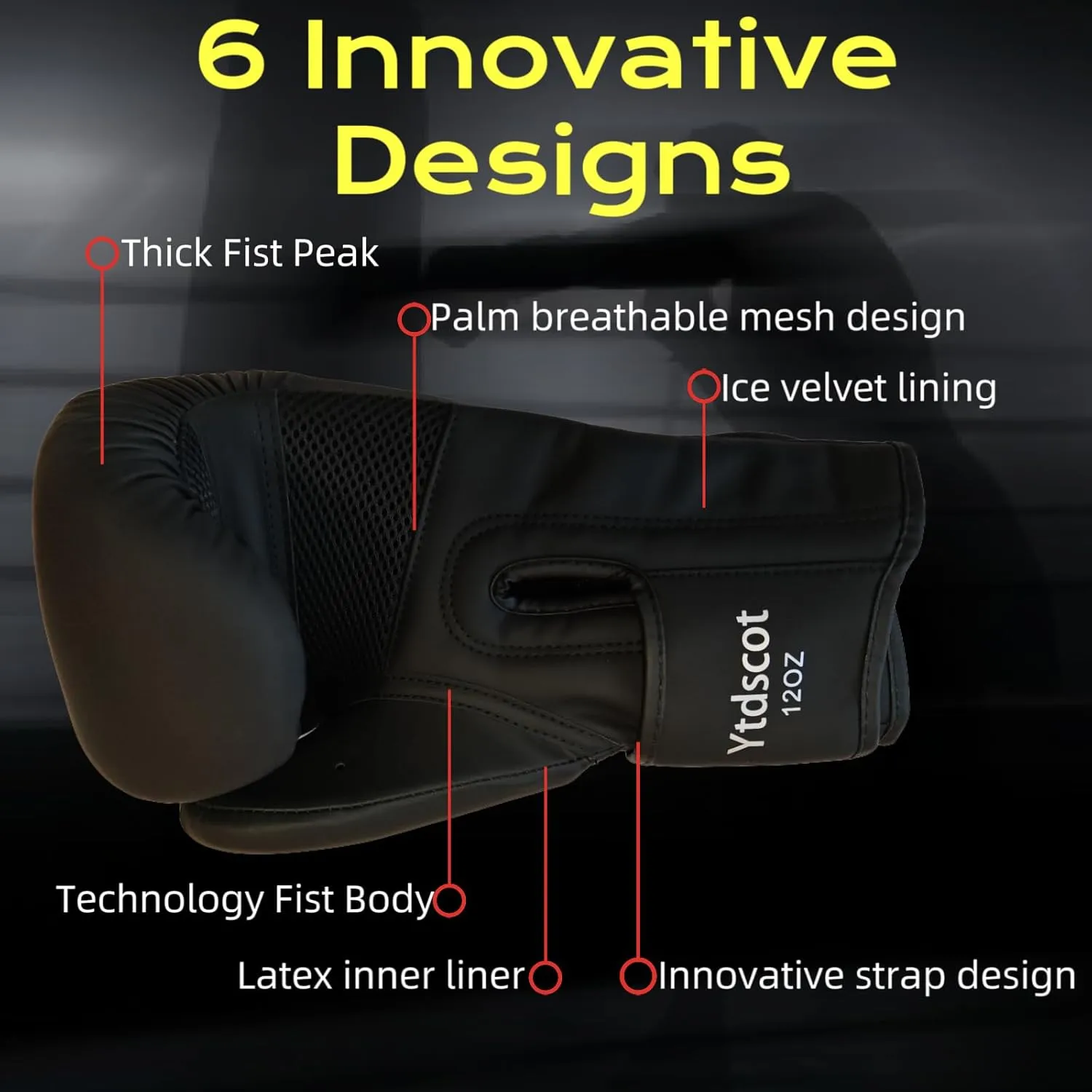 Pro Style Boxing Gloves, Heavy Bag Workout Boxing Gloves, Sparring Training Fighting Gloves for Boxing Kickboxing Punching Bag Muay Thai MMA