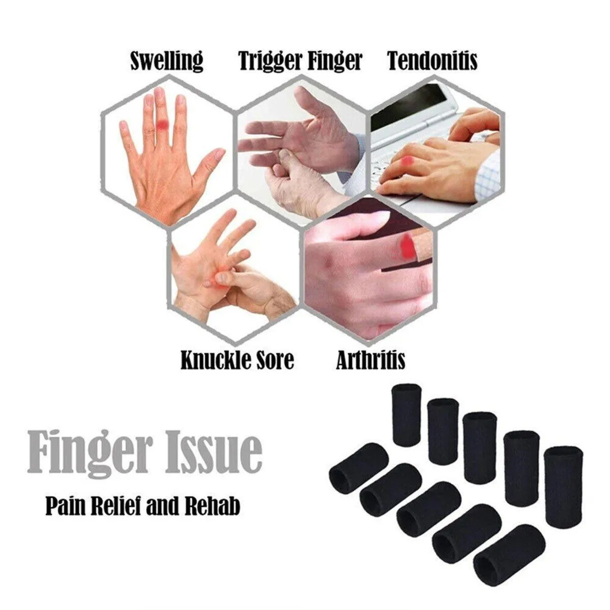 Professional Nylon Finger Support for Basketball and Sports Use