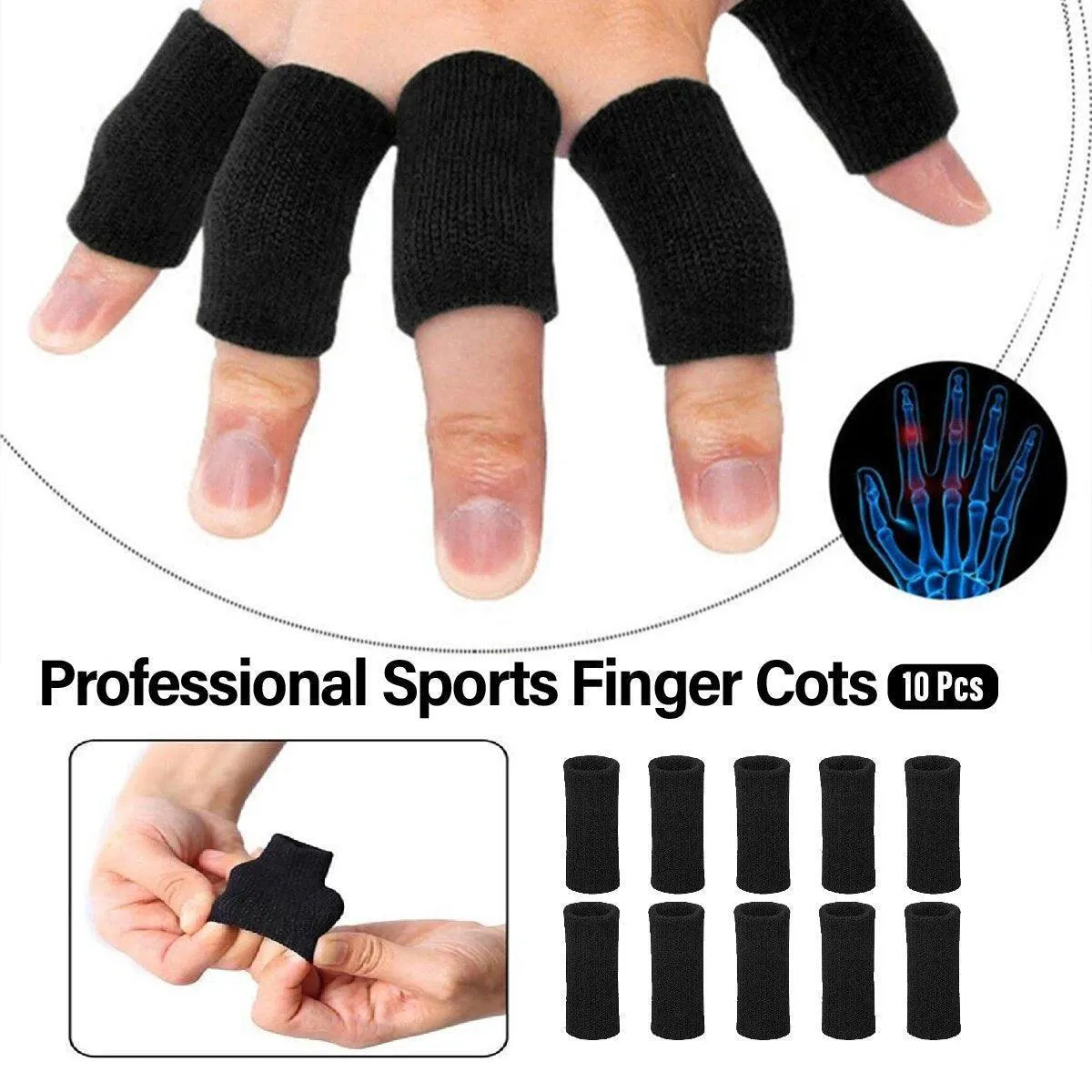 Professional Nylon Finger Support for Basketball and Sports Use