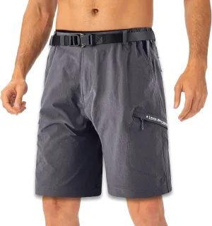 Quick Dry Cargo Shorts Men Outdoor Casual Stretchy Lightweight Fishing Hiking Breathable Comfortable Shorts No Belt