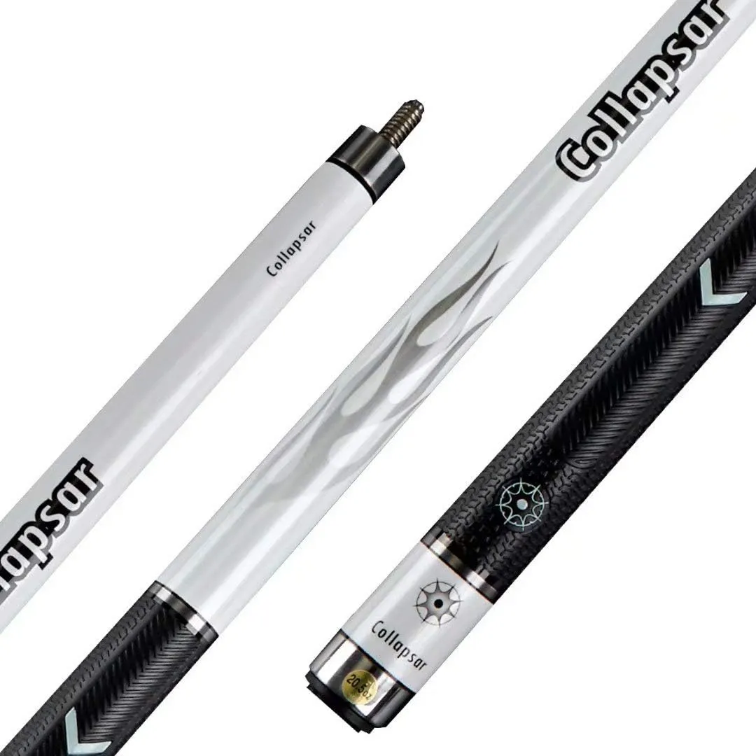 R Series 58Inch 2-Pieces Maple Billiard Pool Cue Stick PU Grip