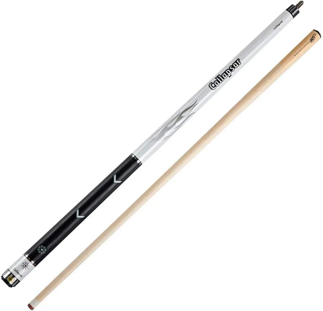 R Series 58Inch 2-Pieces Maple Billiard Pool Cue Stick PU Grip