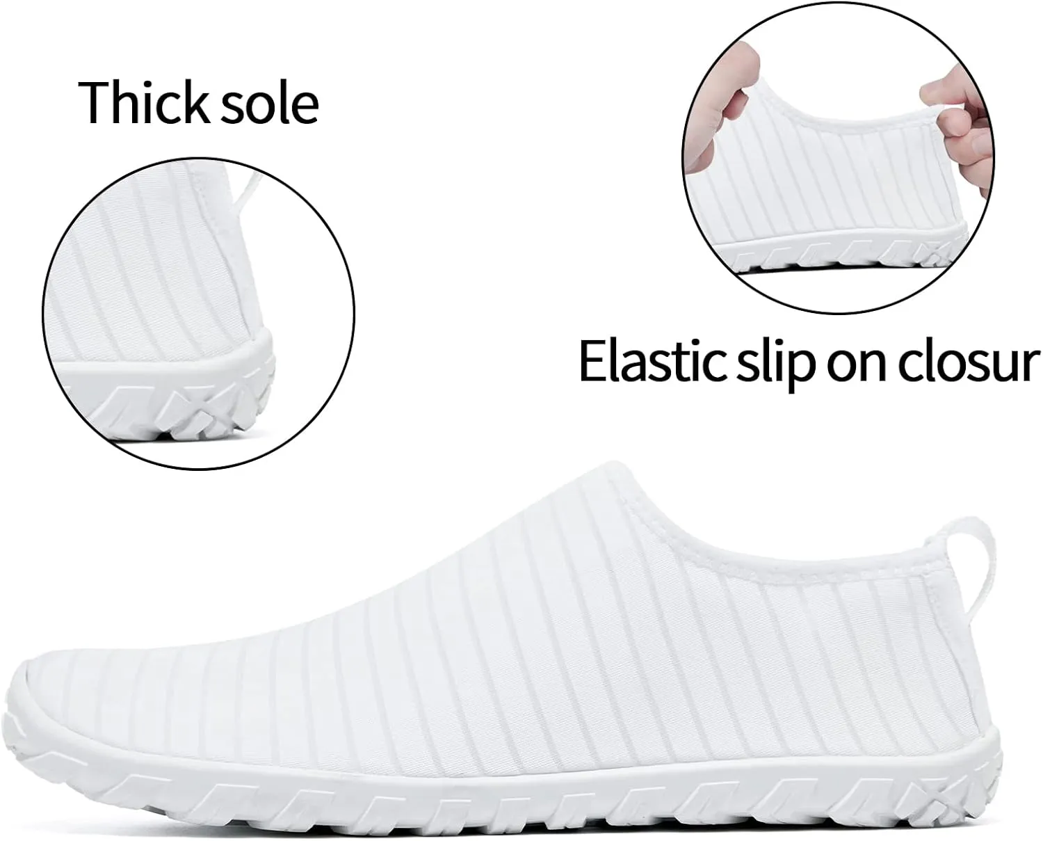 Racqua Water Shoes for Womens and Mens Pool Beach Swim Shoes Breathable Quick-Dry Barefoot Shoes