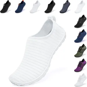 Racqua Water Shoes for Womens and Mens Pool Beach Swim Shoes Breathable Quick-Dry Barefoot Shoes