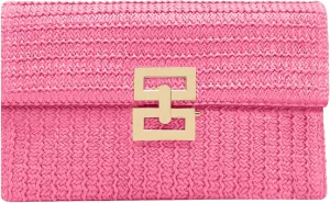 Rattan Clutch Purse for Women,Summer Straw Woven Beach Woven Bag Wicker Raffia Envelope Evening Clutch for Wedding