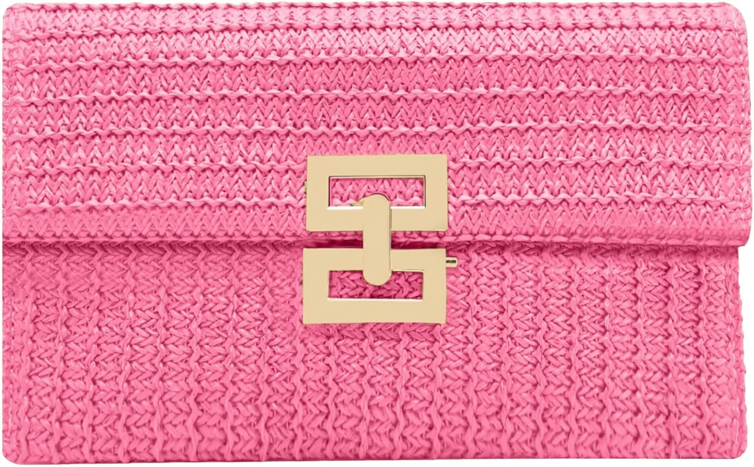 Rattan Clutch Purse for Women,Summer Straw Woven Beach Woven Bag Wicker Raffia Envelope Evening Clutch for Wedding