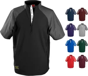 Rawlings Boys' Standard COLORSYNC Short Sleeve Cage Jacket Sizes | Multiple Colors, Black, Youth X-Large