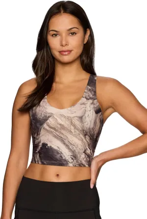 RBX Active Women's Bra Top, Athletic Yoga Crop Tank Top with Built in Shelf Bra