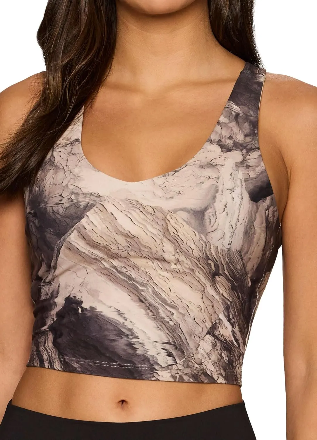 RBX Active Women's Bra Top, Athletic Yoga Crop Tank Top with Built in Shelf Bra