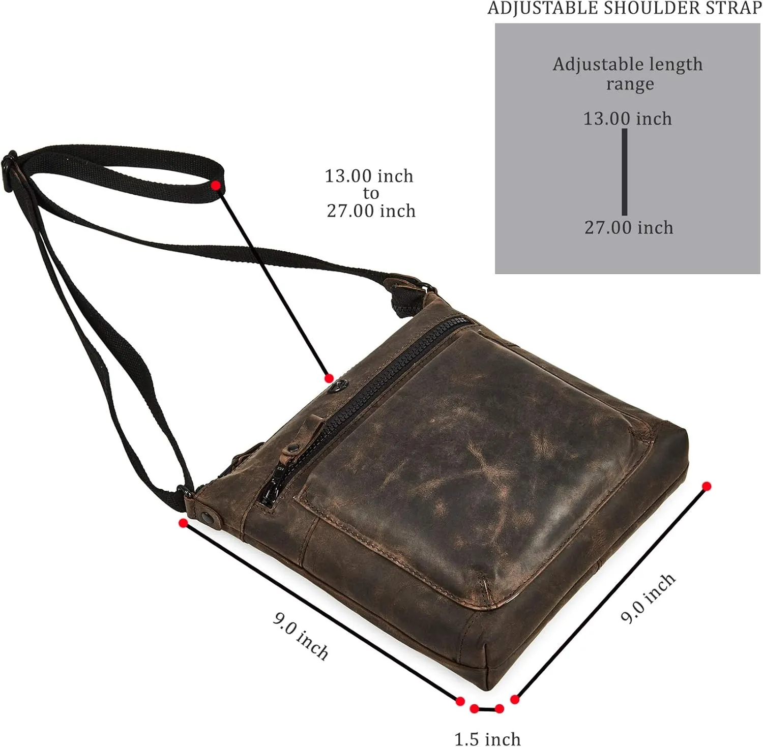 Real Leather Purse for Women Crossbody Bag Travel Shoulder Handbag Small Vintage Pocketbook
