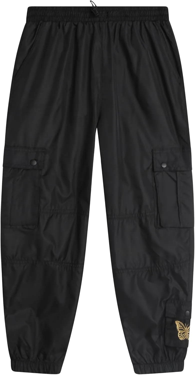 Real Love Girls' Cargo Pants - Lightweight Nylon Quick Dry Jogger Parachute Pants with Deep Multi Pockets (Sizes: 7-16)