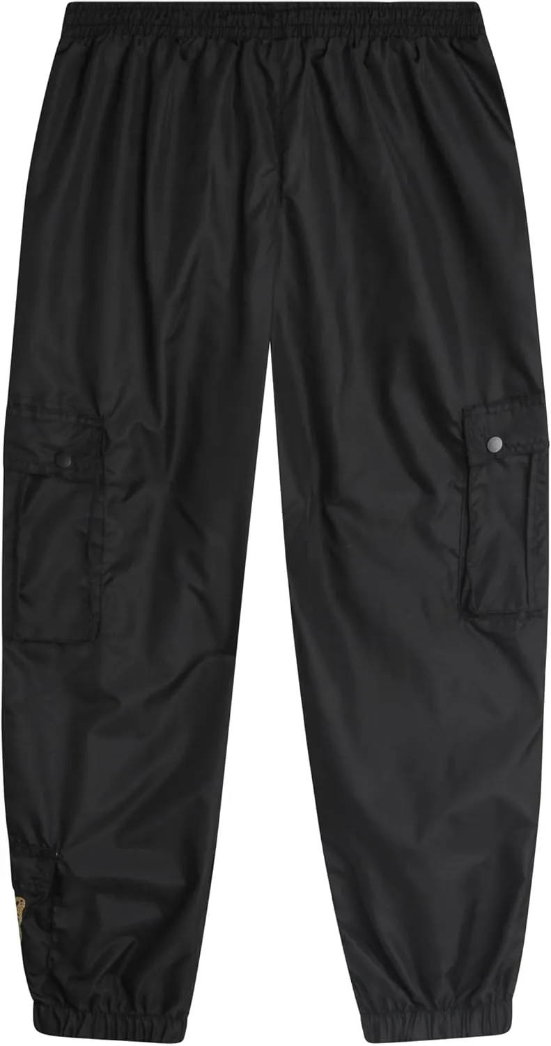 Real Love Girls' Cargo Pants - Lightweight Nylon Quick Dry Jogger Parachute Pants with Deep Multi Pockets (Sizes: 7-16)