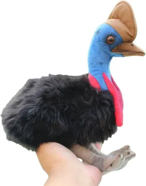 Realistic Cassowary Plush - 8.66'' Emu Stuffed Animal - Plushy and Squishy Pillow Toy - Cute Plushie Toys Gift for Boys and Girls