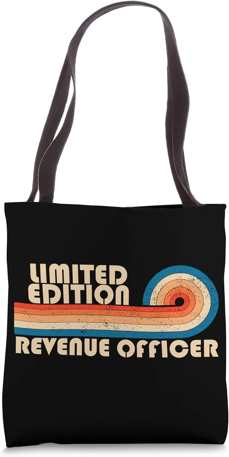 REVENUE OFFICER Funny Job Title Profession Birthday Worker Tote Bag