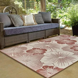 Reversible Outdoor Rug 9x12 ft, Waterproof Plastic Straw Patio Camping Rugs, Outdoor Indoor RV Mat Carpet for Patio, Outside Entry, Backyard, Deck, Bench, Picnic, Camping, Brown/Light Beige