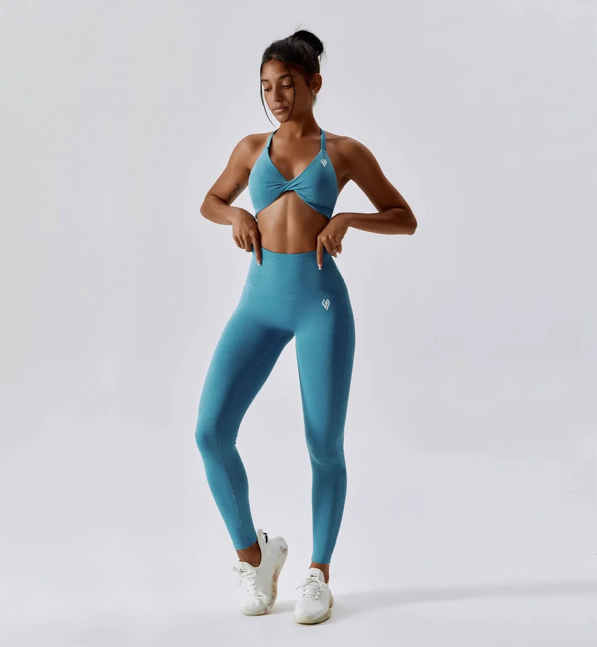 Revive Scrunch Butt Leggings-Cerulean