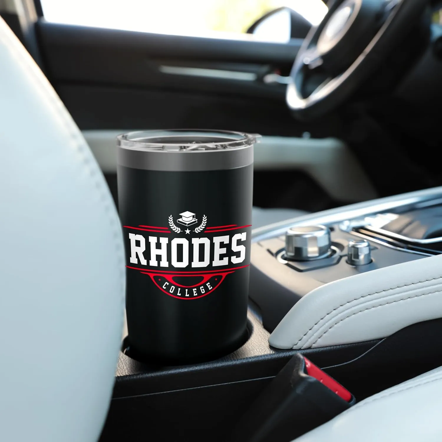 Rhodes College Vintage Arch Design for Men Women Stainless Steel Insulated Tumbler