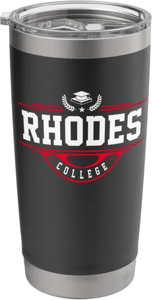 Rhodes College Vintage Arch Design for Men Women Stainless Steel Insulated Tumbler