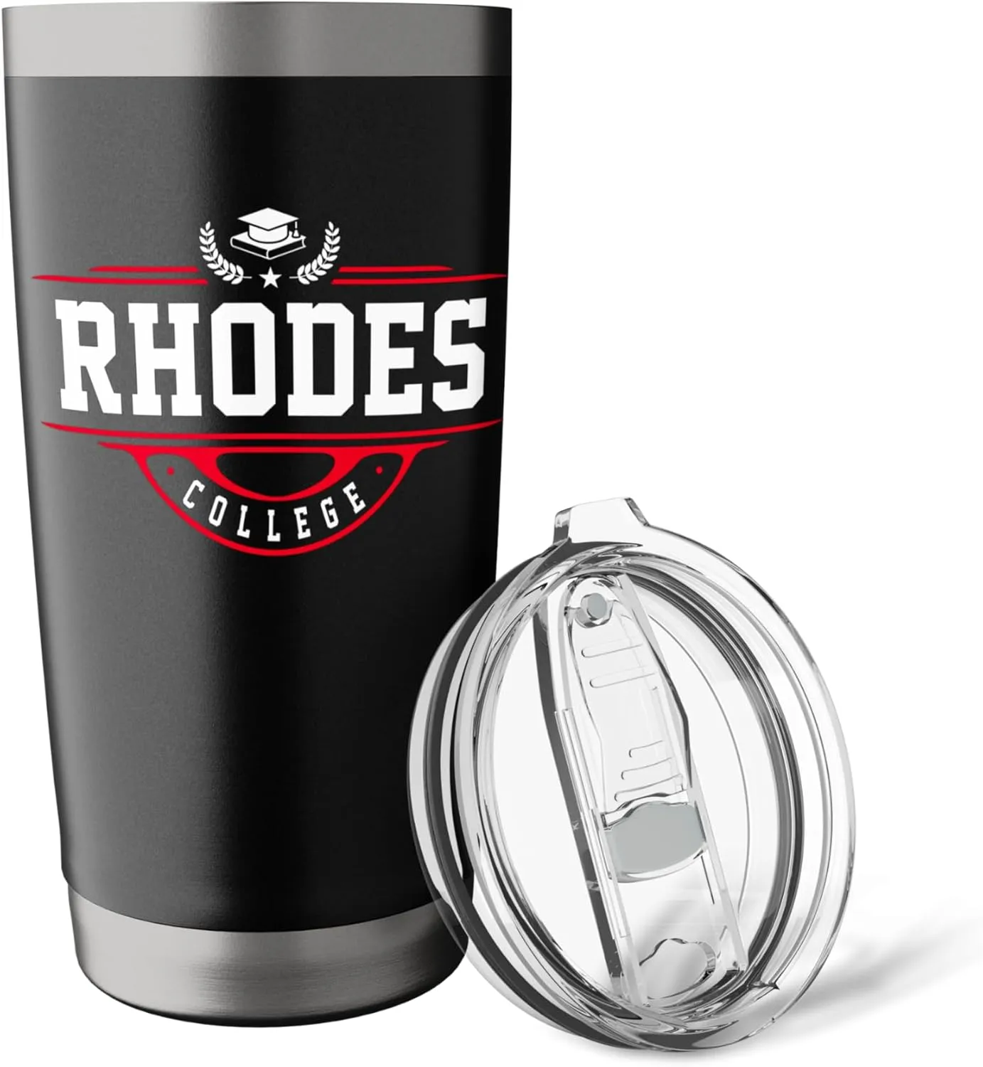 Rhodes College Vintage Arch Design for Men Women Stainless Steel Insulated Tumbler