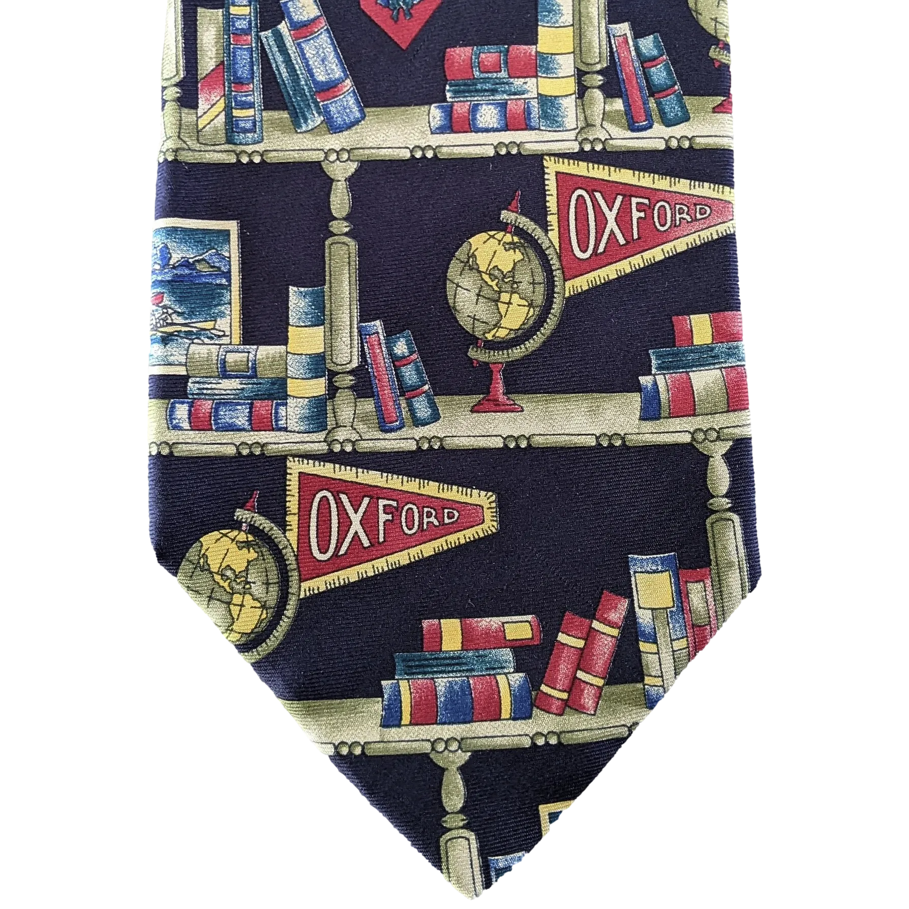 Rico Sangeur Marine Vintage "Oxford" Silk Tie 10cm in Box Aigner!