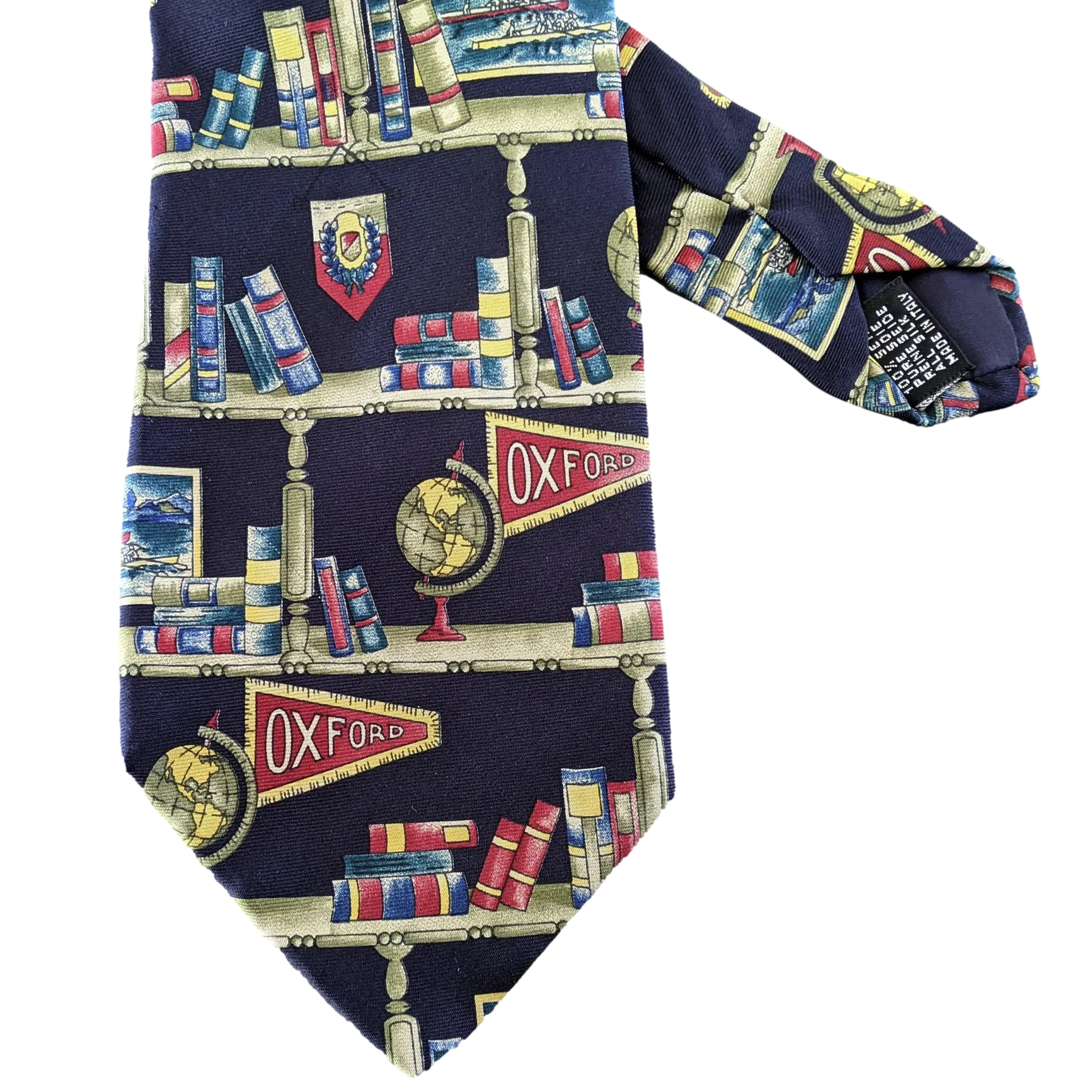 Rico Sangeur Marine Vintage "Oxford" Silk Tie 10cm in Box Aigner!