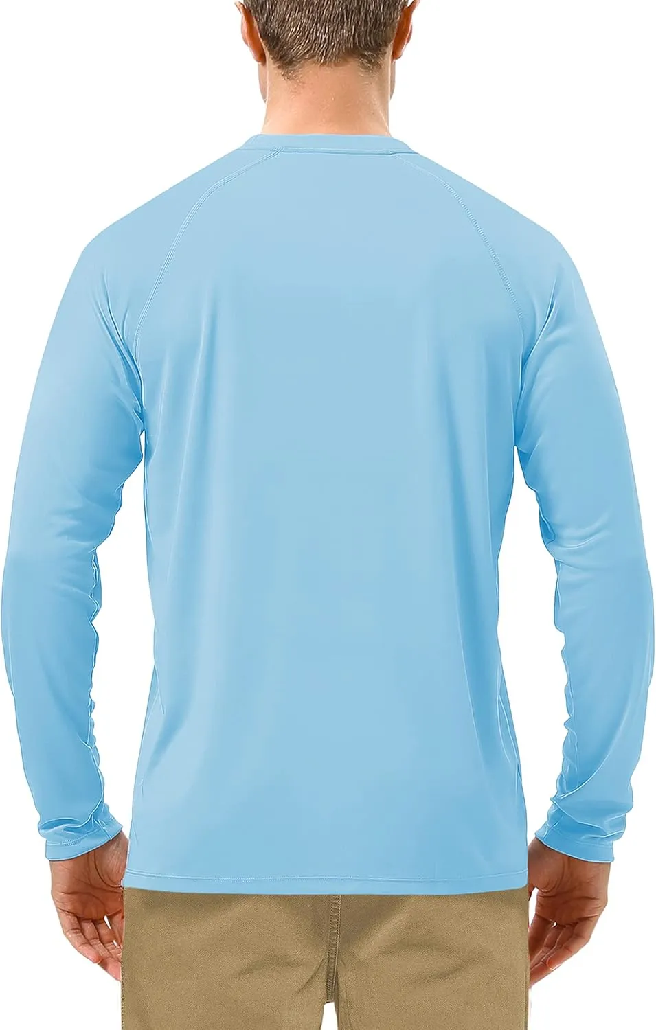 Roadbox Mens UPF 50  UV Sun Protection Shirts Outdoor Long Sleeve SPF Rash Guard for Fishing Hiking Swimming Running