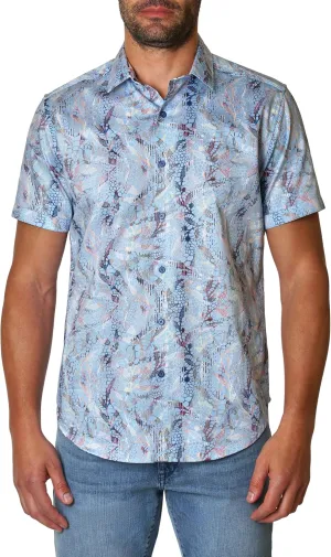 Robert Graham Men's McKay Short Sleeve Woven Button Down Shirt