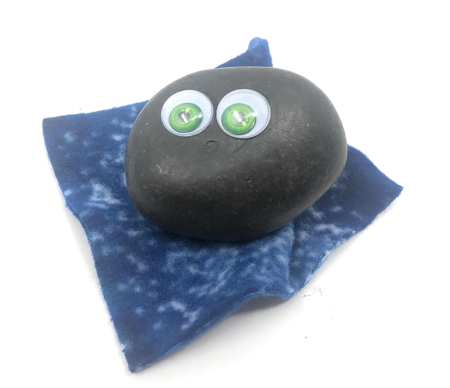 Rock Pet Adoption Kit Funny Novelty Gag Gift (Green Eyes)