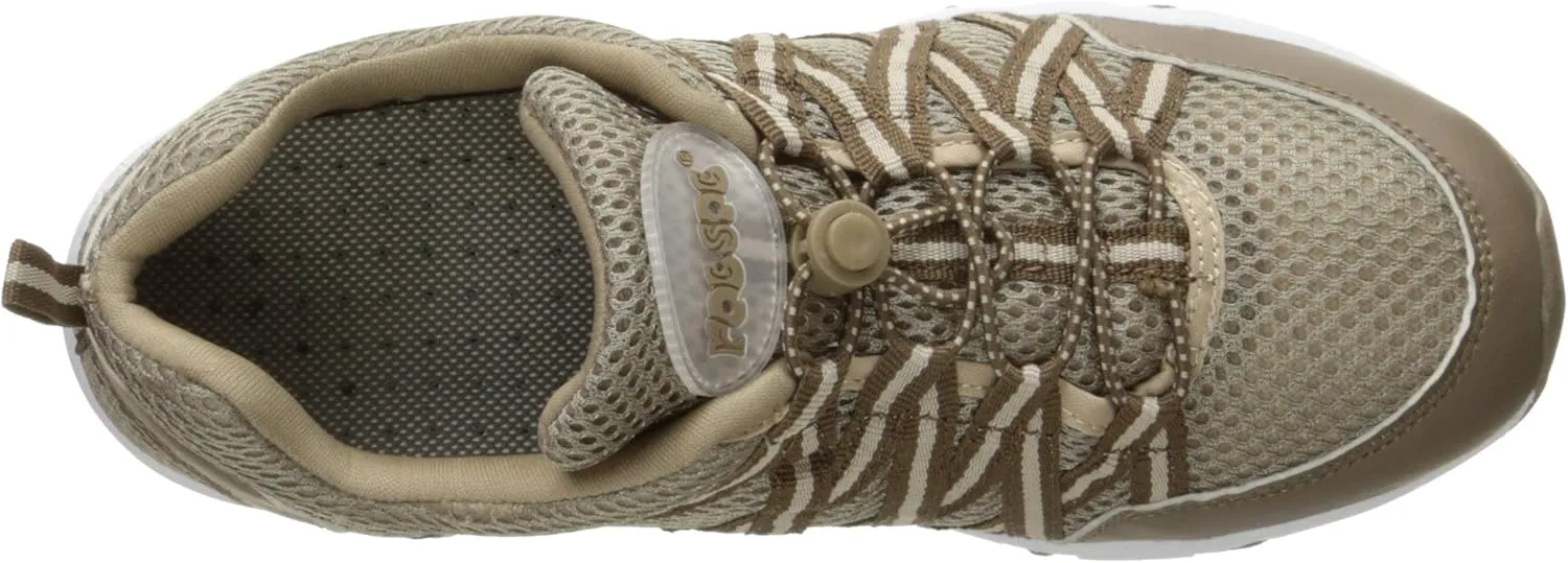 RocSoc Womens Water Dissipating Lightweight Mesh Walking Shoes, Breathable Design with Quick On and Off Laces, Comfort on Uneven Surfaces